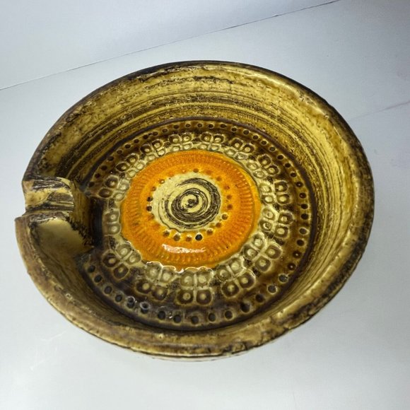 Aldo Londi for Bitossi Sahara Pattern Ceramic Ashtray MCM - Picture 6 of 6